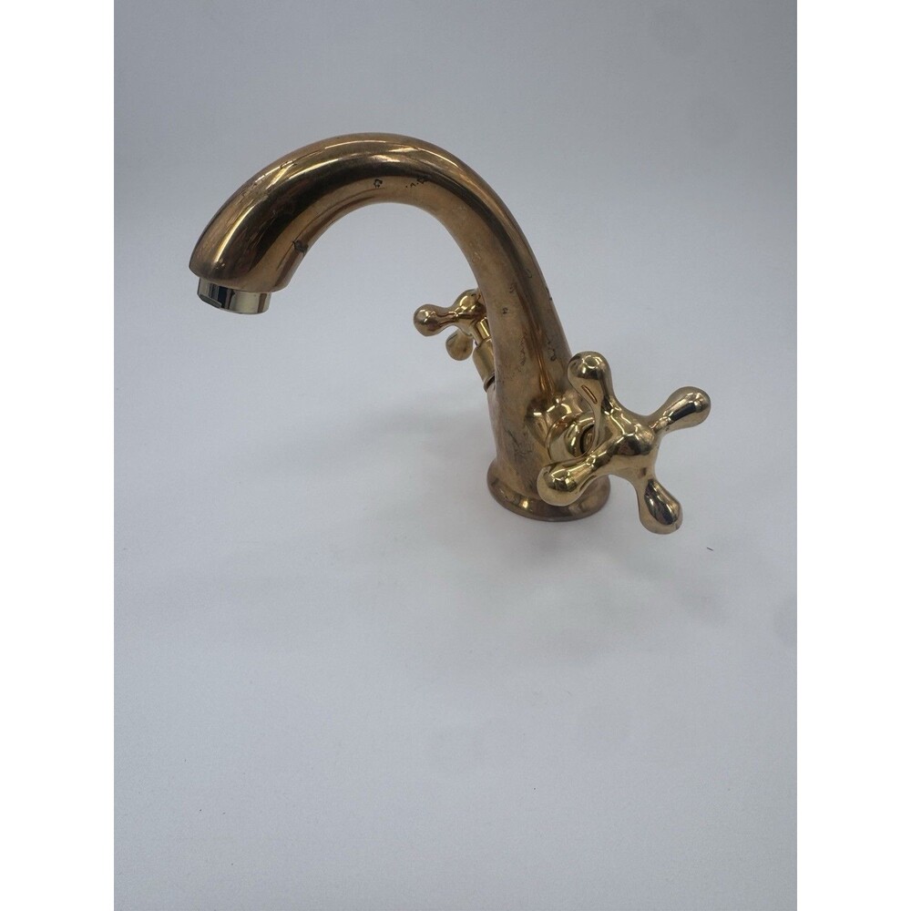 Unlacquered Brass Bathroom Faucet, Single Hole Bathroom Faucet Fast Shipping